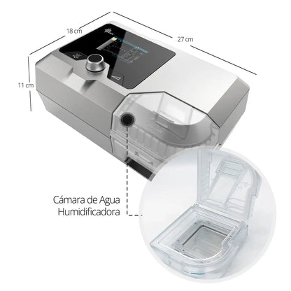 Bipap BMC G2 B25A con Máscara y Humidificador Avanzado - TOPMEDIC