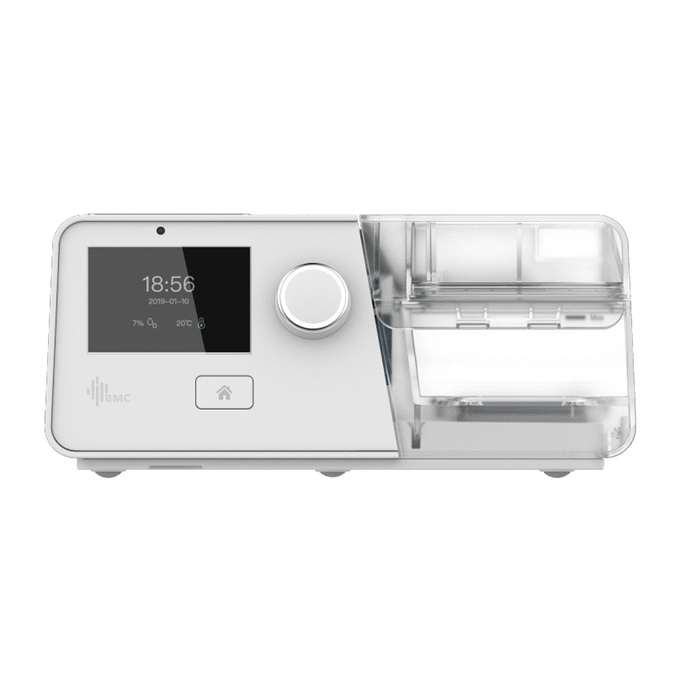 Dispositivo BiPAP G3 B30VT con pantalla LCD y humidificador integrado