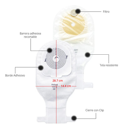 Bolsas de Colostomía Welland 10 Unidades - TOPMEDIC