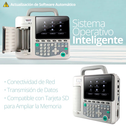Sinohero SE509 Plus con interfaz multilingüe en pantalla de 4.3 pulgadas.