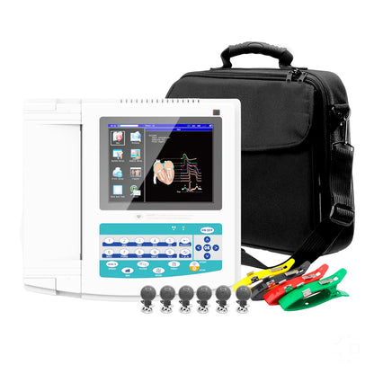 Electrocardiógrafo ECG 1200G 12 Canales Contec con Bolso Transporte - TOPMEDIC