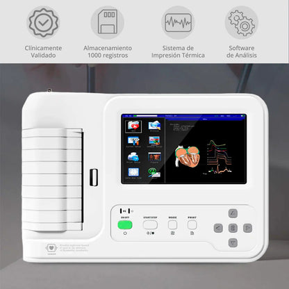 Electrocardiógrafo ECG 600G 6 Canales Contec - TOPMEDIC