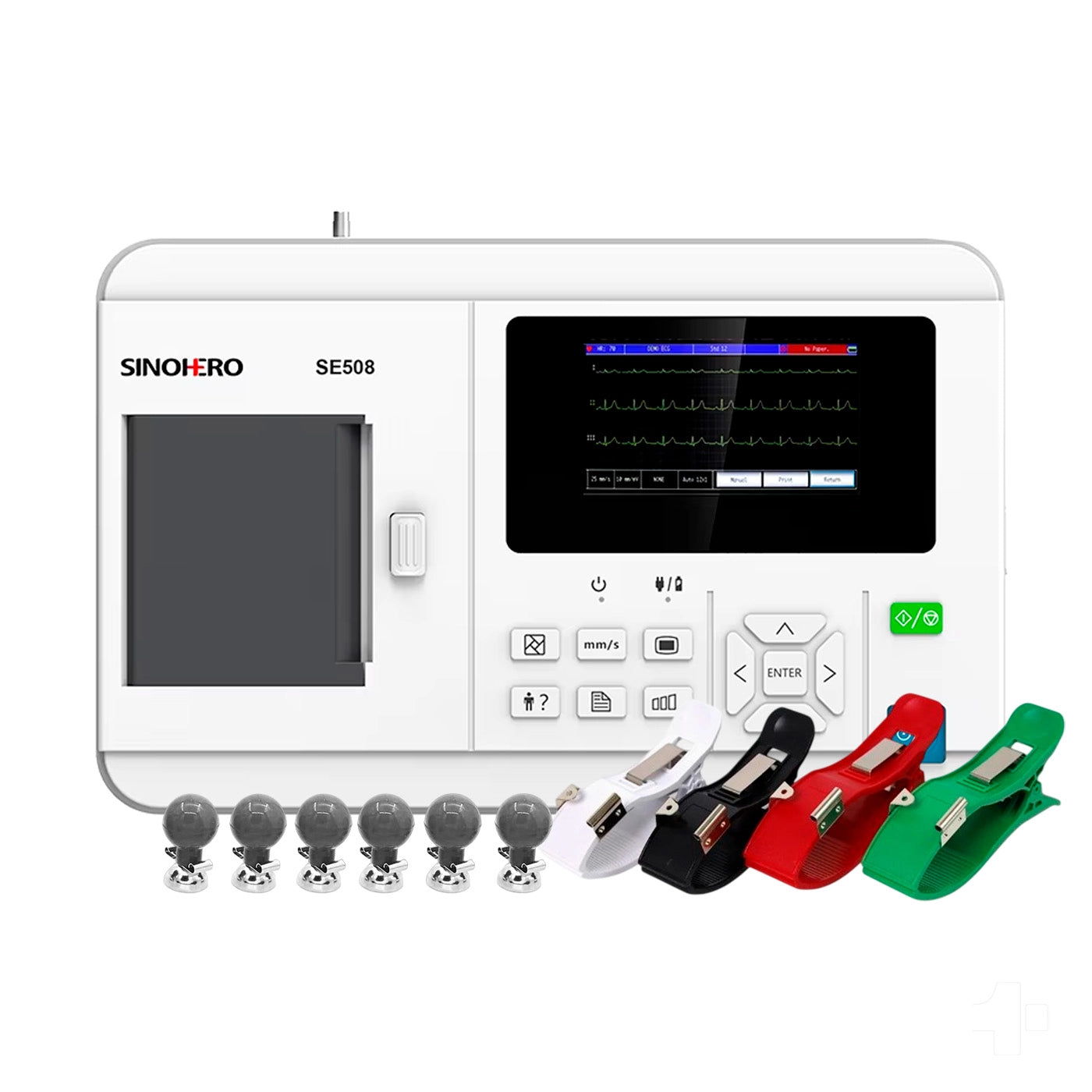 Electrocardiógrafo 3 Canales Sinohero ECG SE508