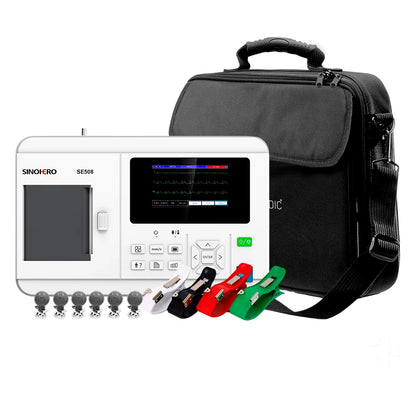 Electrocardiógrafo 3 Canales Sinohero ECG SE508