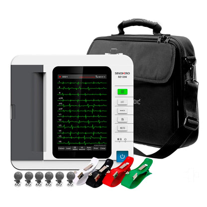 Electrocardiógrafo 12 Canales Sinohero ECG SE1200 + WiFi