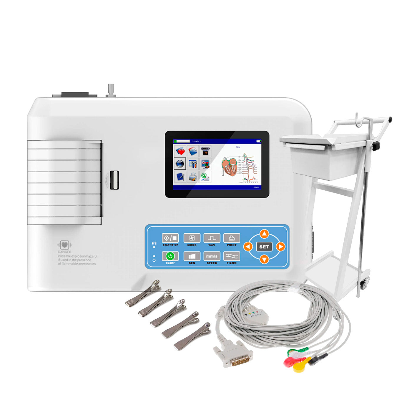 Electrocardiógrafo Veterinario 3 Canales Contec 300G