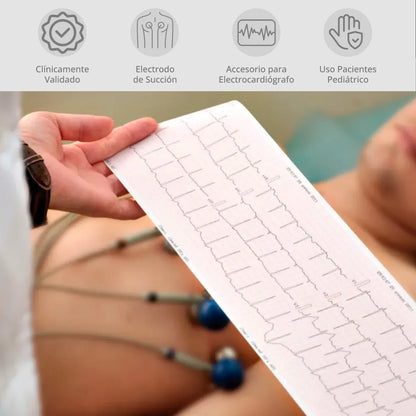 Electrodos ECG para Electrocardiógrafo Pediátrico - TOPMEDIC