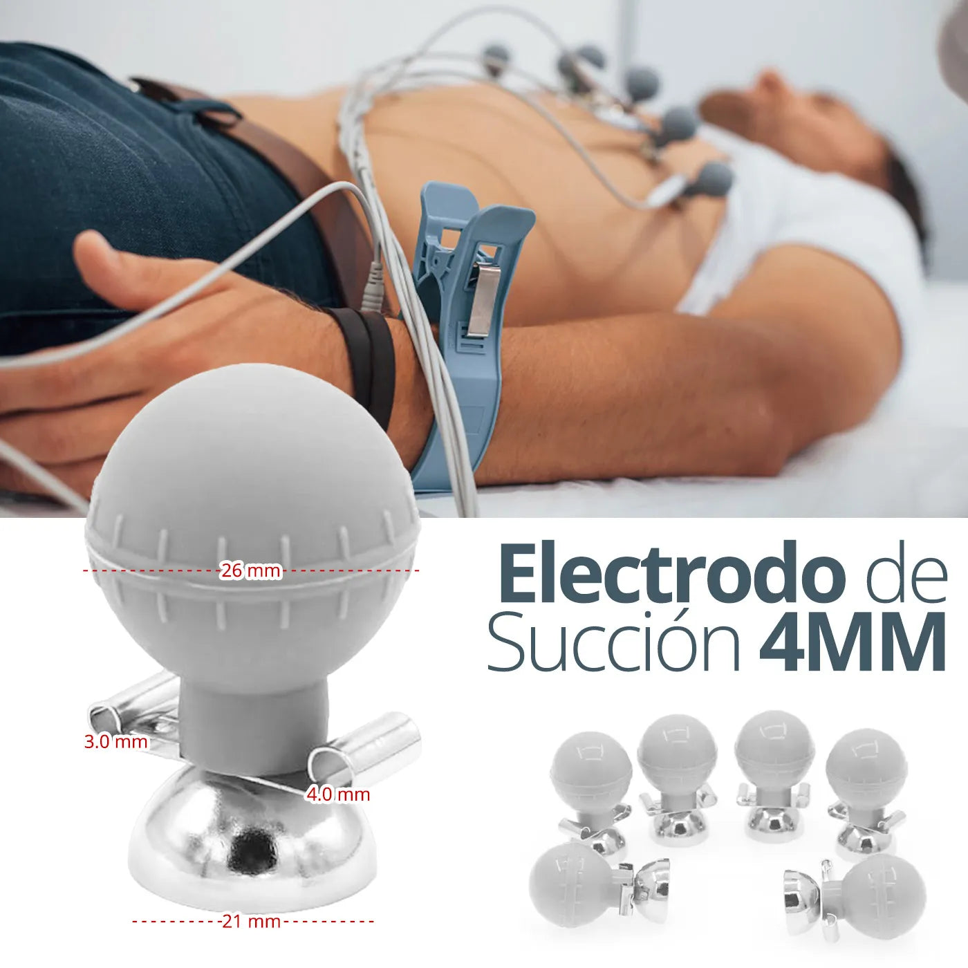 Electrodos ECG para Electrocardiógrafo Adulto - TOPMEDIC