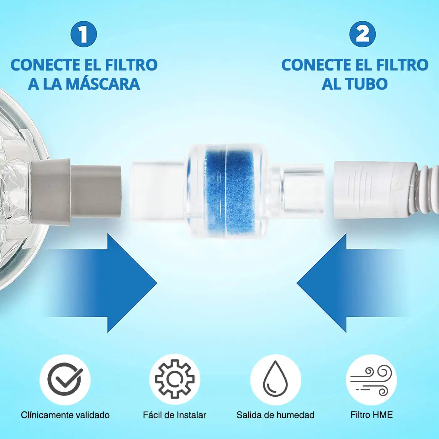 Auto Cpap Portátil BMC M1 Mini con Máscara - TOPMEDIC