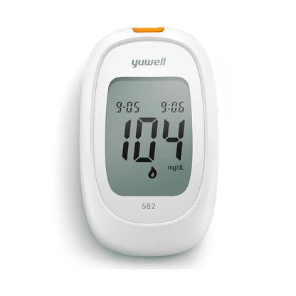 Glucómetro Yuwell 582 Smart + Voz Guiada + Bluetooth + 100 Cintas 100 Lancetas