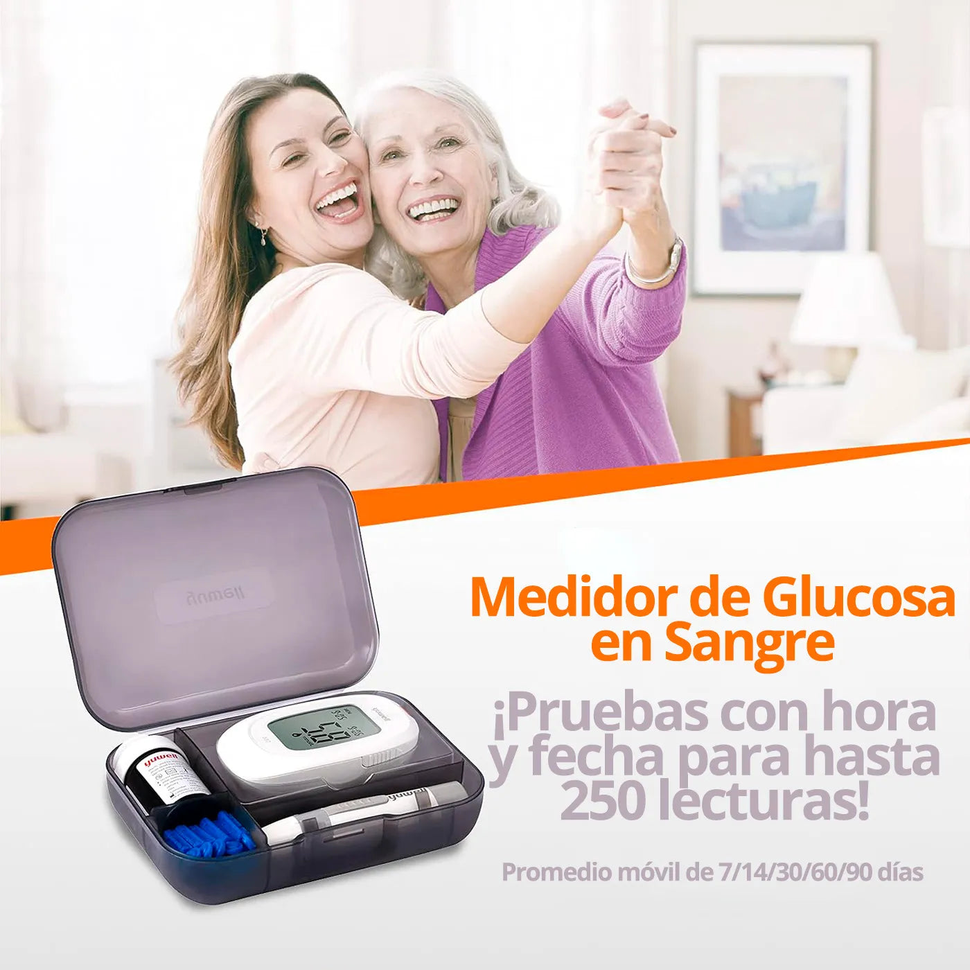 Glucómetro Yuwell 582 50 Cintas 50 Lancetas - TOPMEDIC