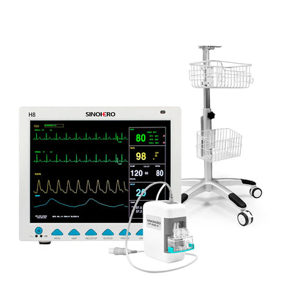 Monitor Multiparámetros Sinohero H8 + ETCO2 + Carro 2 Canastas