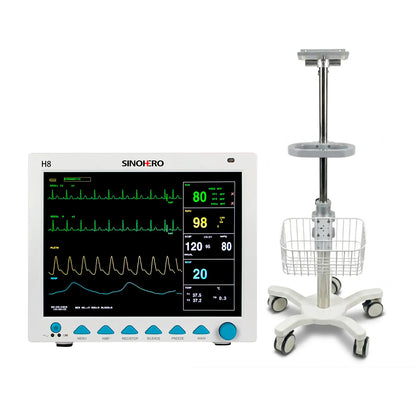 Monitor Multiparámetros Sinohero H8 + ECG + Carro 1 Canasta