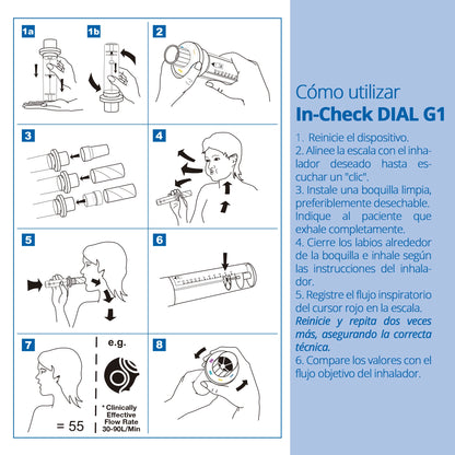 In-Check Dial G16 Inhalador de Entrenamiento – TOPMEDIC
