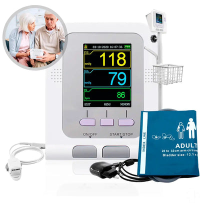 Monitor Signos Vitales Adulto Contec 08A con Oxímetro y Pedestal