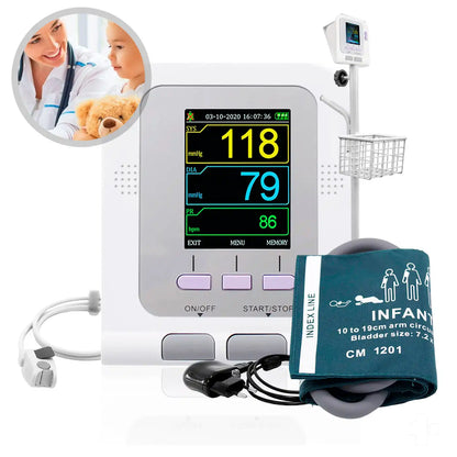 Monitor Signos Vitales Neonatal Contec 08A con Oxímetro y Pedestal