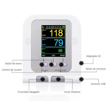 Monitor Signos Vitales Adulto Contec 08A con Oxímetro