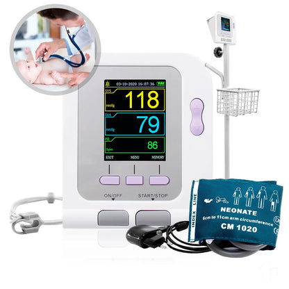 Monitor Signos Vitales Neonatal Contec 08A con Oxímetro y Pedestal - TOPMEDIC