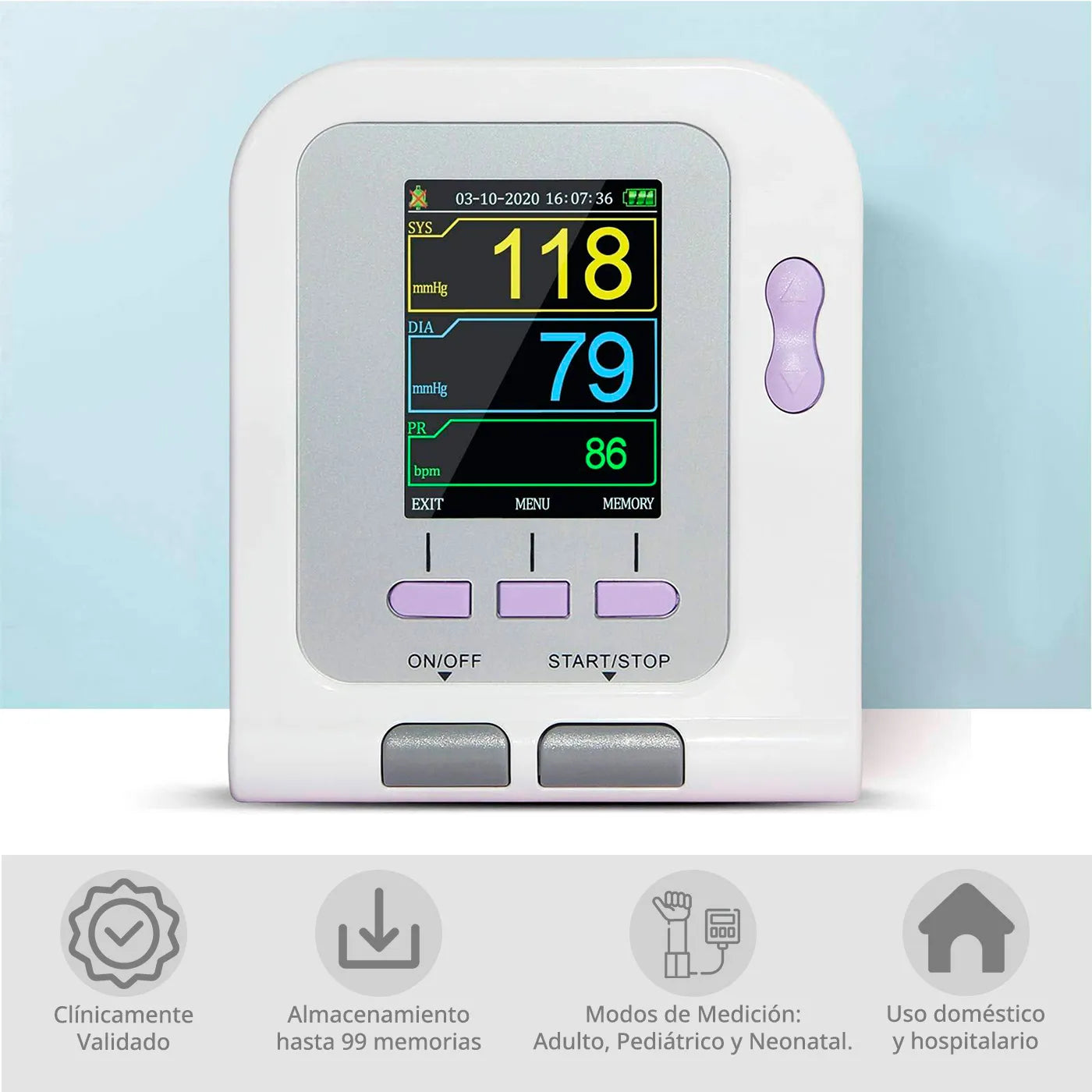 Monitor Signos Vitales Neonatal Contec 08A con Oxímetro y Pedestal - TOPMEDIC