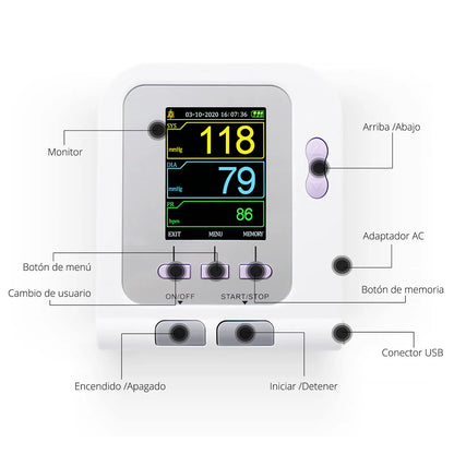 Monitor Signos Vitales Neonatal Contec 08A con Oxímetro - TOPMEDIC