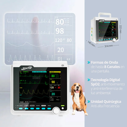 Signos Vitales Multiparámetro Contec CMS6000 VET - TOPMEDIC