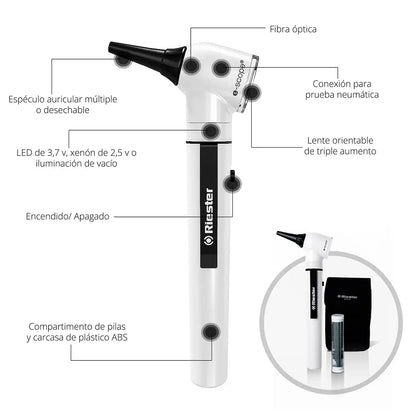 Otoscopio Riester E-Scope Blanco - TOPMEDIC