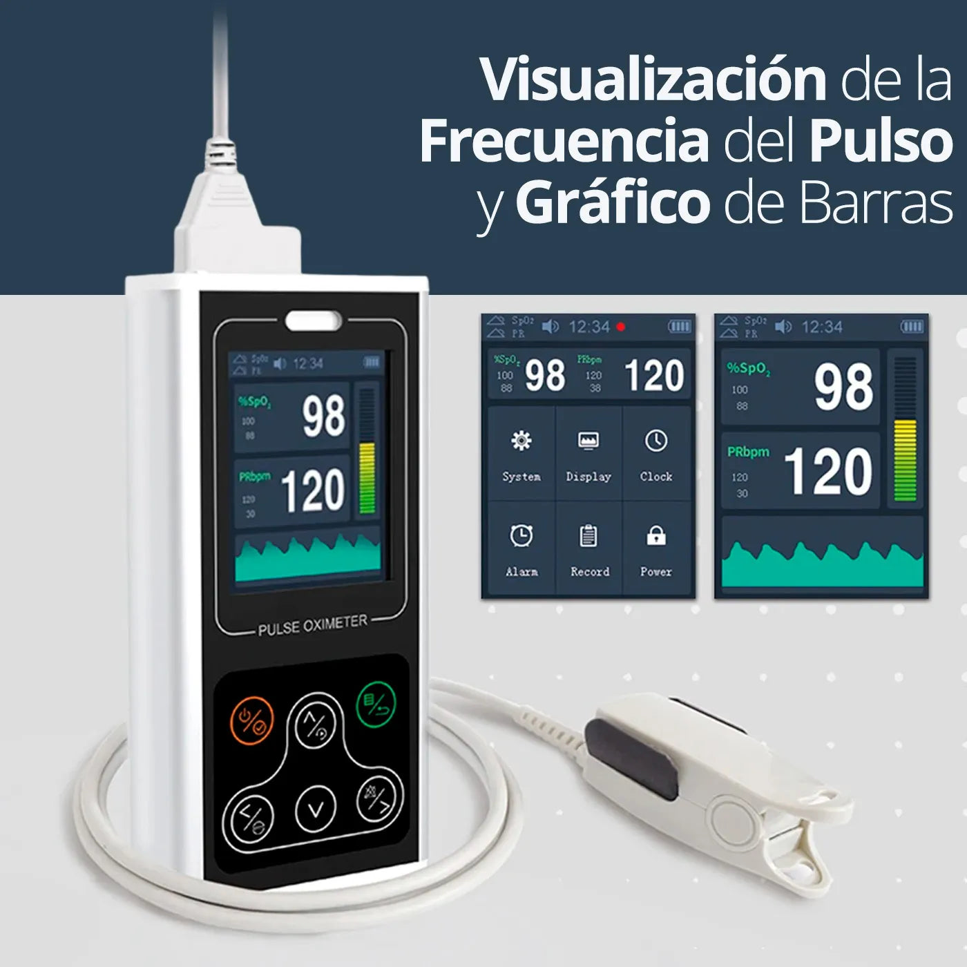 Oxímetro Contec CMS60D1 con Sensor Neonatal, Pediátrico y Adulto - TOPMEDIC