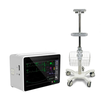 Monitor Multiparámetro de Transporte Sinohero PSM1 + ECG + Carro 1 Canasta