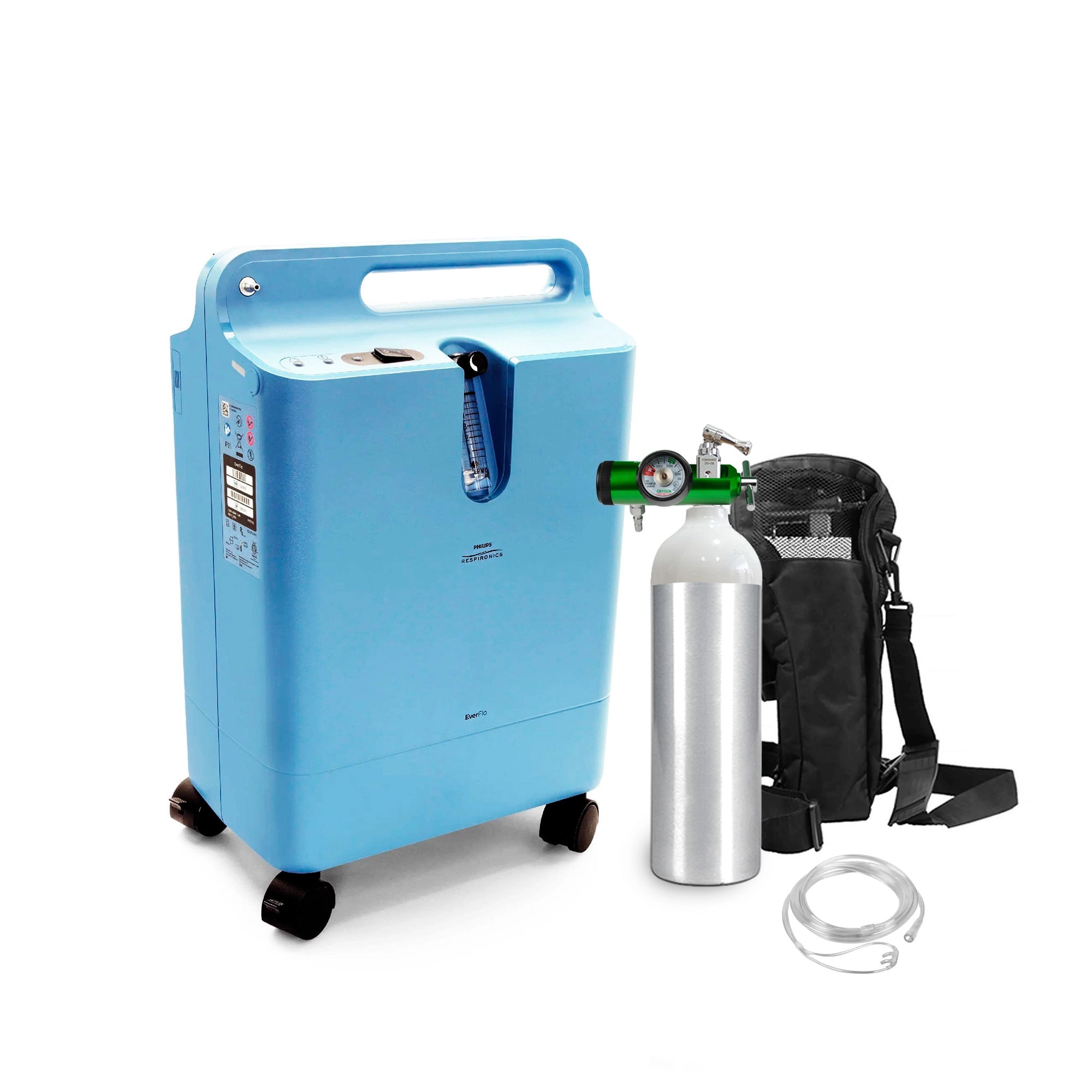 Concentrador de Oxígeno EverFlo con Kit Oxígeno Portátil