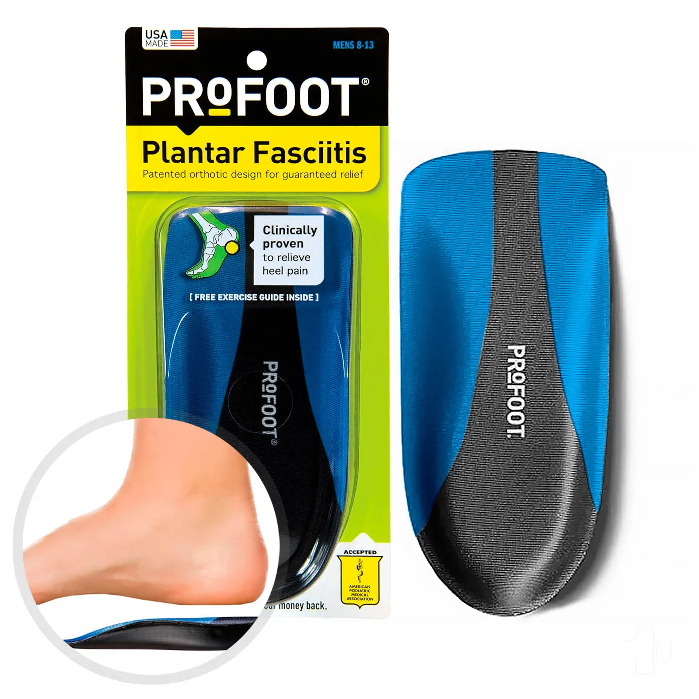 Plantillas Ortopédicas Recortable Fascitis Plantar Profoot - TOPMEDIC