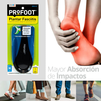 Plantillas Ortopédicas Recortable Fascitis Plantar Profoot - TOPMEDIC