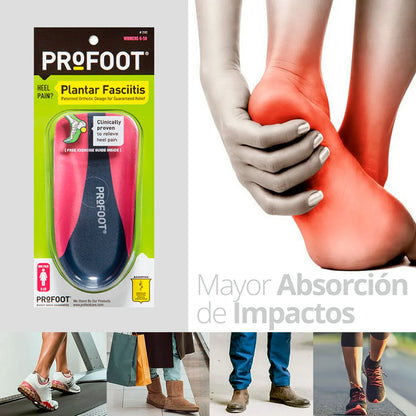 Plantillas Ortopédicas Recortable Fascitis Plantar Profoot - TOPMEDIC