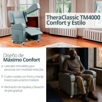 Sillón TheraClassic en su diseño clásico, ideal para cualquier espacio del hogar