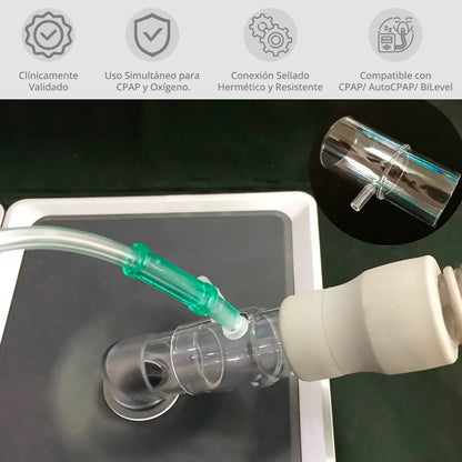 Tubo Adaptador para Oxígeno Cpap