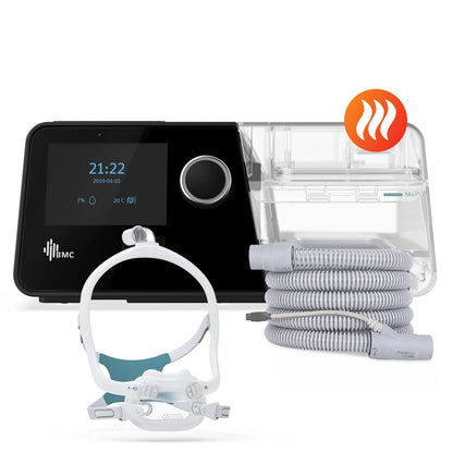 AutoCPAP BMC G3 A20 con máscara premium oronasal F6S y tubo calefaccionado