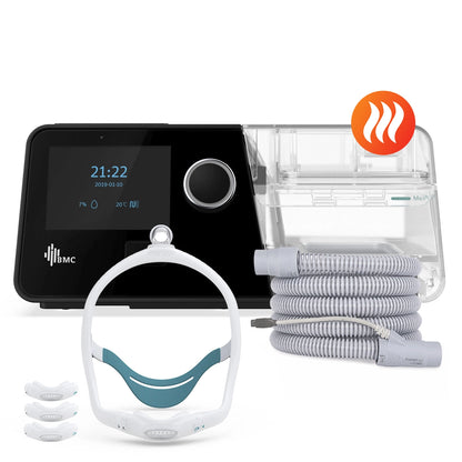 AutoCPAP BMC G3 A20 con máscara premium nasal N6S de 3 tallas y tubo calefaccionado