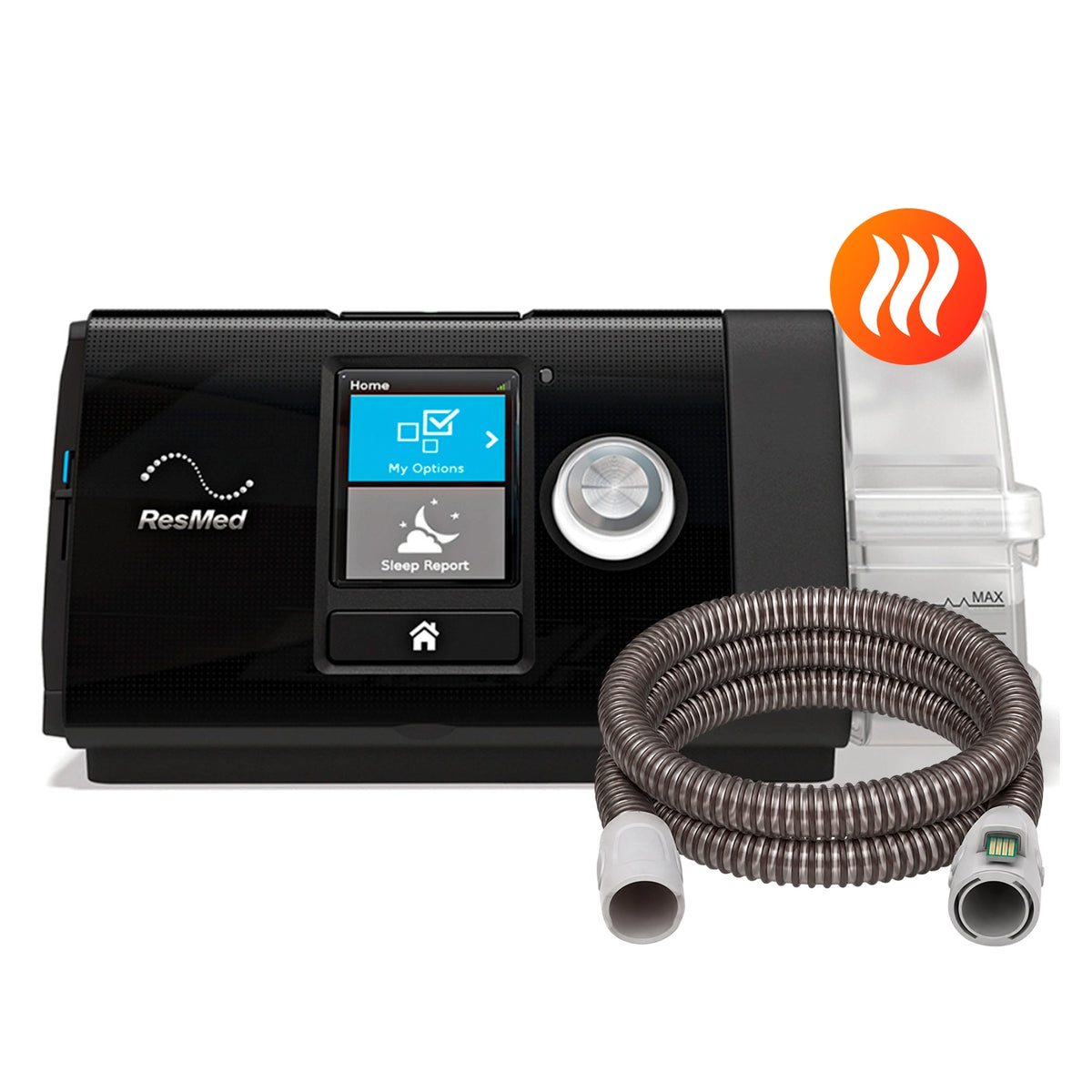 AutoCPAP ResMed AirSense 10 con tubo calefaccionado