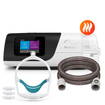 AutoCPAP ResMed AirSense 11 con máscara premium BMC P6S de 3 tallas y tubo calefaccionado