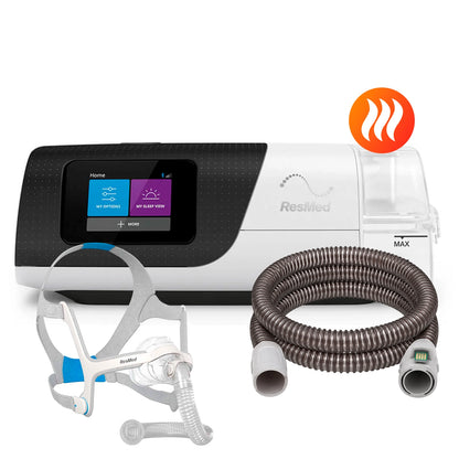 AutoCPAP ResMed AirSense 11 con máscara nasal ResMed N20 y tubo calefaccionado