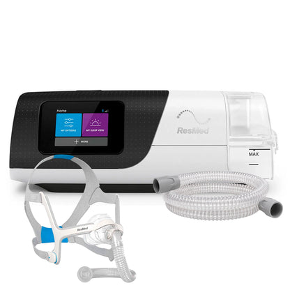 AutoCPAP ResMed AirSense 11 con máscara nasal ResMed N20 y tubo estándar