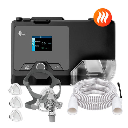 CPAP BMC G2S C20 con máscara oronasal F5A 3 tallas y tubo calefaccionado