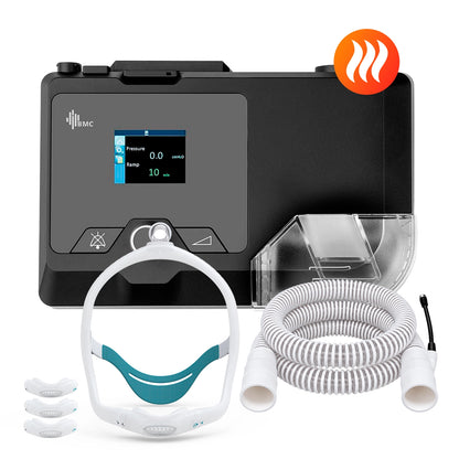 CPAP BMC G2S C20 con máscara nasal N6S en 3 tallas y tubo calefaccionado