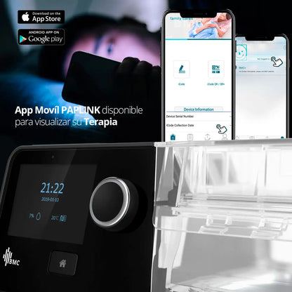 Conectividad inteligente y monitoreo de terapia CPAP BMC G3 A20