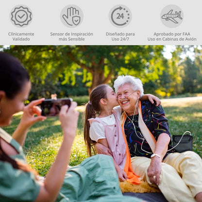 Concentrador Inogen Rove 6 diseñado para acompañar la movilidad y actividades diarias