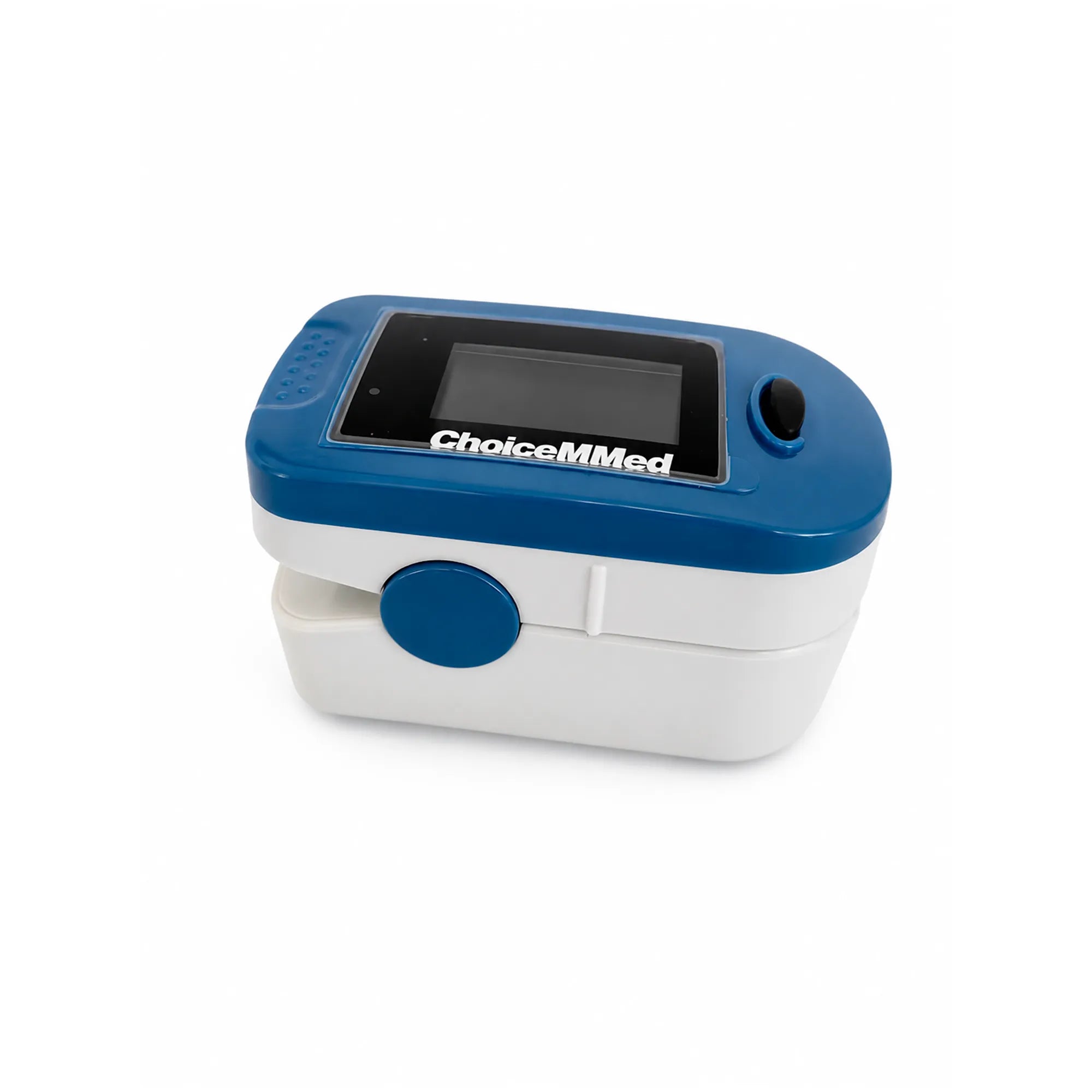 Oxímetro de pulso ChoiceMMed portátil para medir saturación de oxígeno y frecuencia cardíaca.