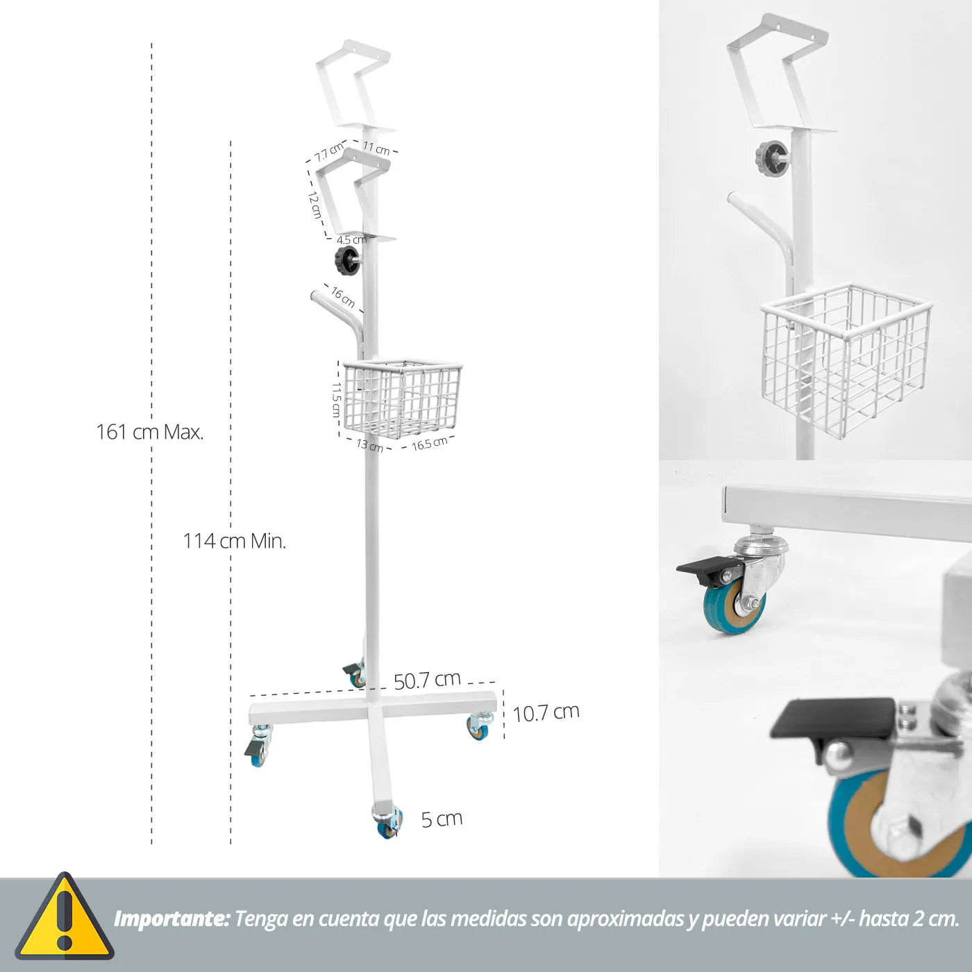 Monitor Signos Vitales Pediátrico Contec 08A con Oxímetro y Pedestal - TOPMEDIC