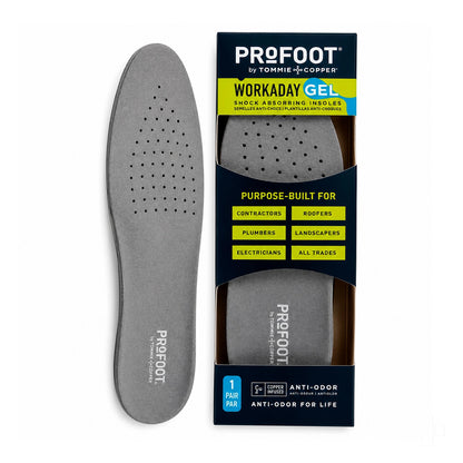 Plantillas Profoot Workday Gel con amortiguación para jornadas de trabajo de alto impacto